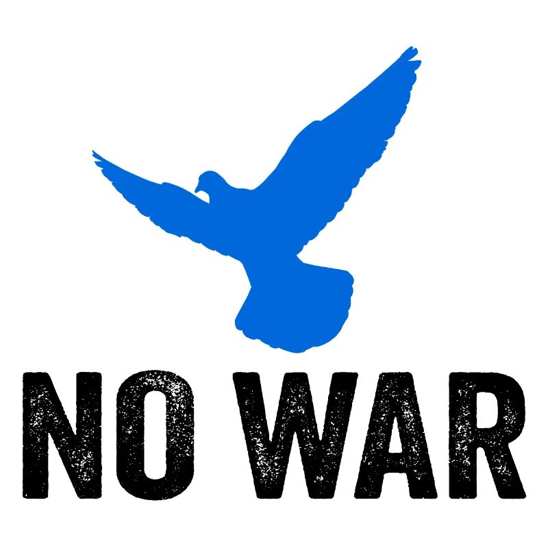 NO WAR mit Friedenstaube