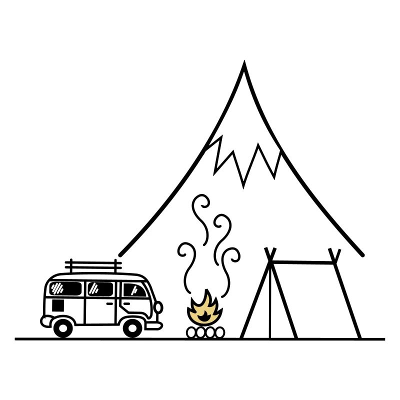 Campfire Camping Trip