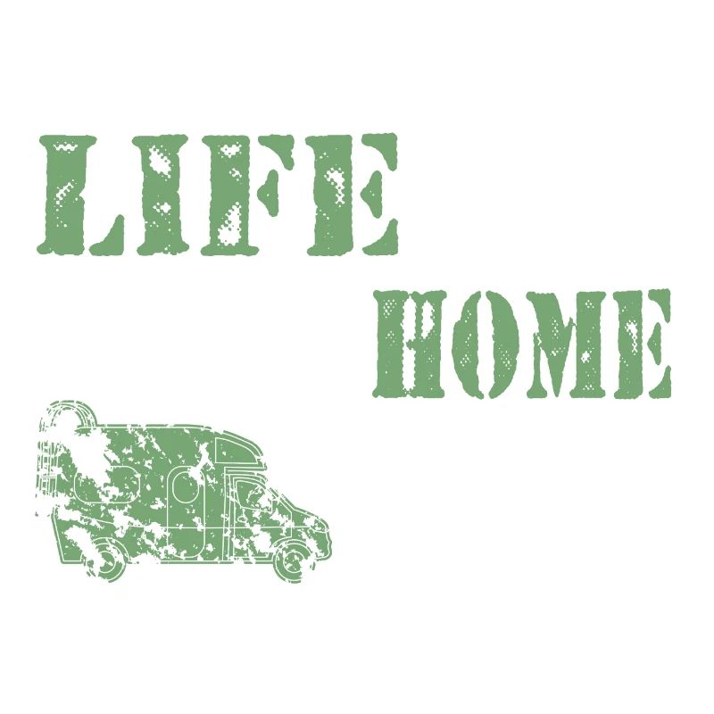 Camper Camping Life rocks when your home rolls