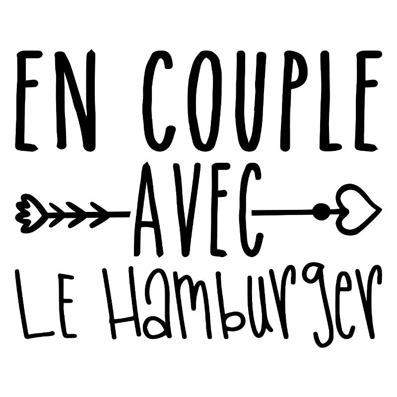 En Couple avec Hamburger, cadeau Fans de Hamburger