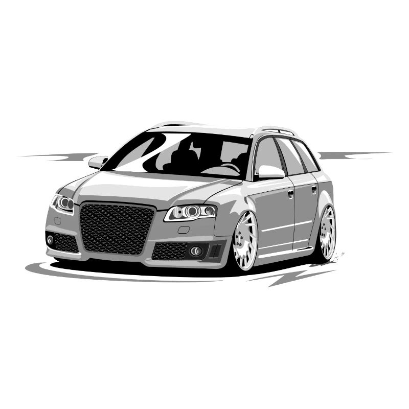 RS4 B7 A4 low style skulldriver tuning car kombi