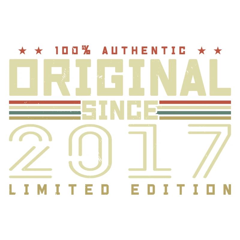 Original 2017 Geburtstagsgeschenk 2017 Retro 2017