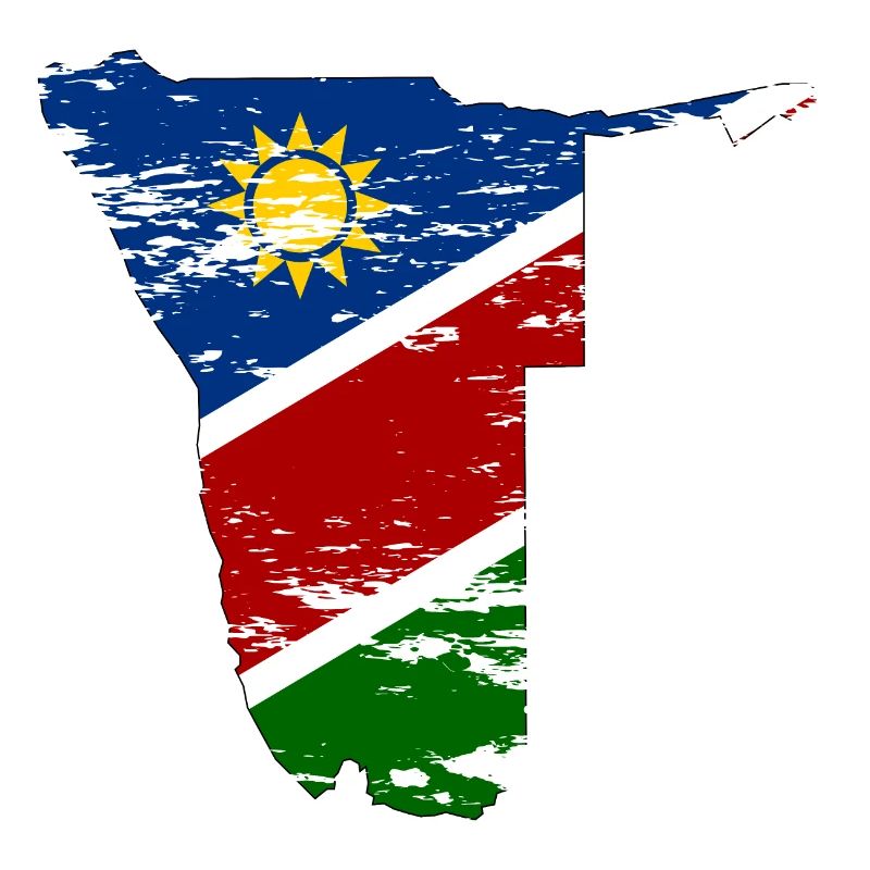 Namibia map used