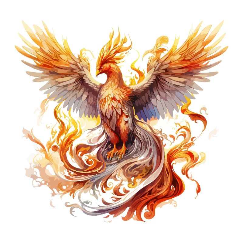 Phoenix Phoenix Fire Flames Bird Mythology