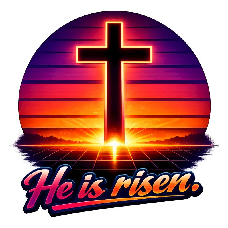 he is risen retro