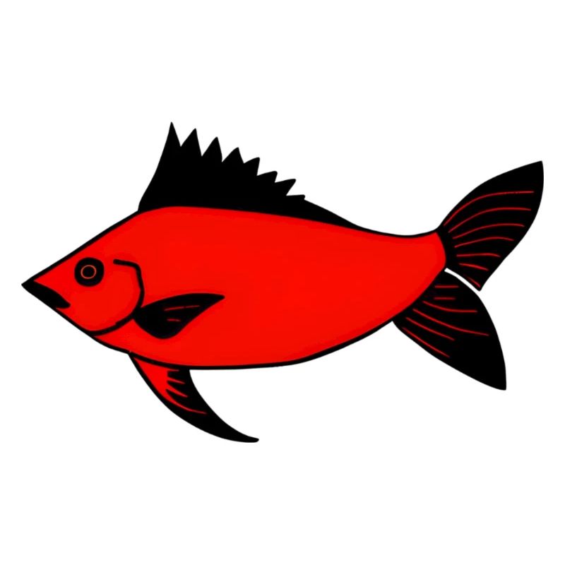 Expressionist Red Drummer Fish (Redfish)