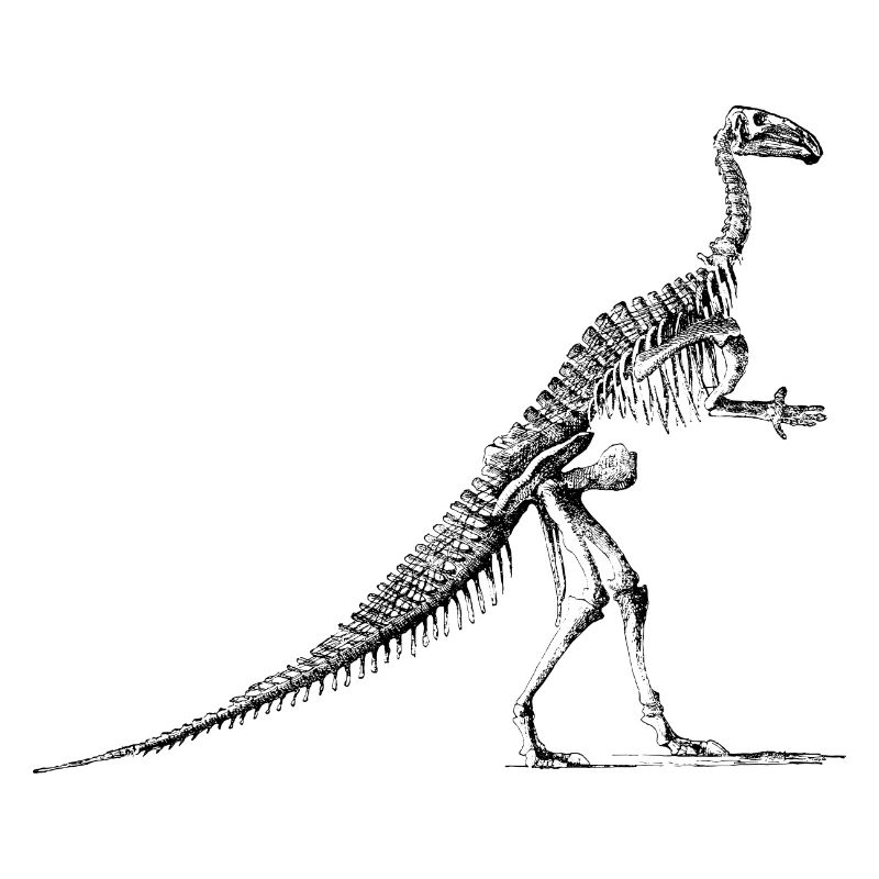 Dinosaurier Skelett Iguanodon