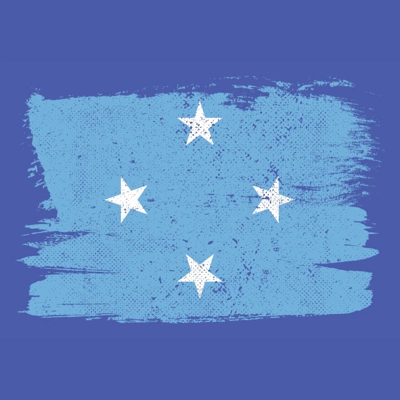 Micronésie drapeau drapeau paix Vintage