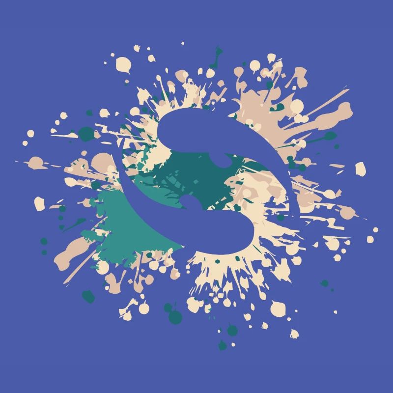 Éclaboussure de couleur de poisson
