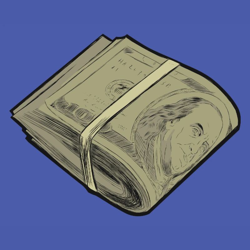 Dollar roll currency bundle design