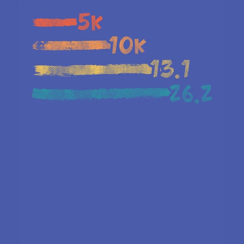 Cool Tracking Progress Retro Marathon Runner