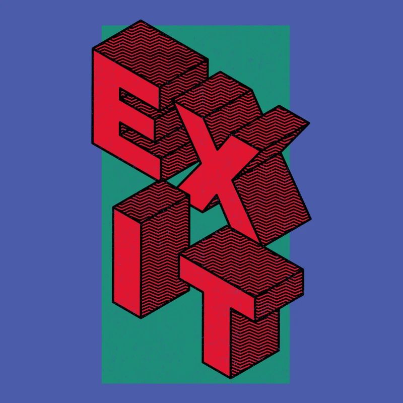 Exit - take the exit - in red