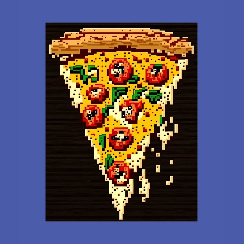 Pizza 8 bits, Pixel Art