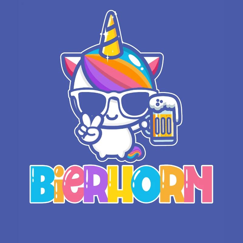 Bierhorn Einhorn Bier Party Einhörner