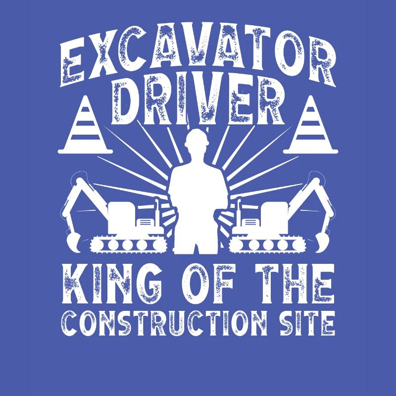 Bagger Excavator Driver King Construction Site