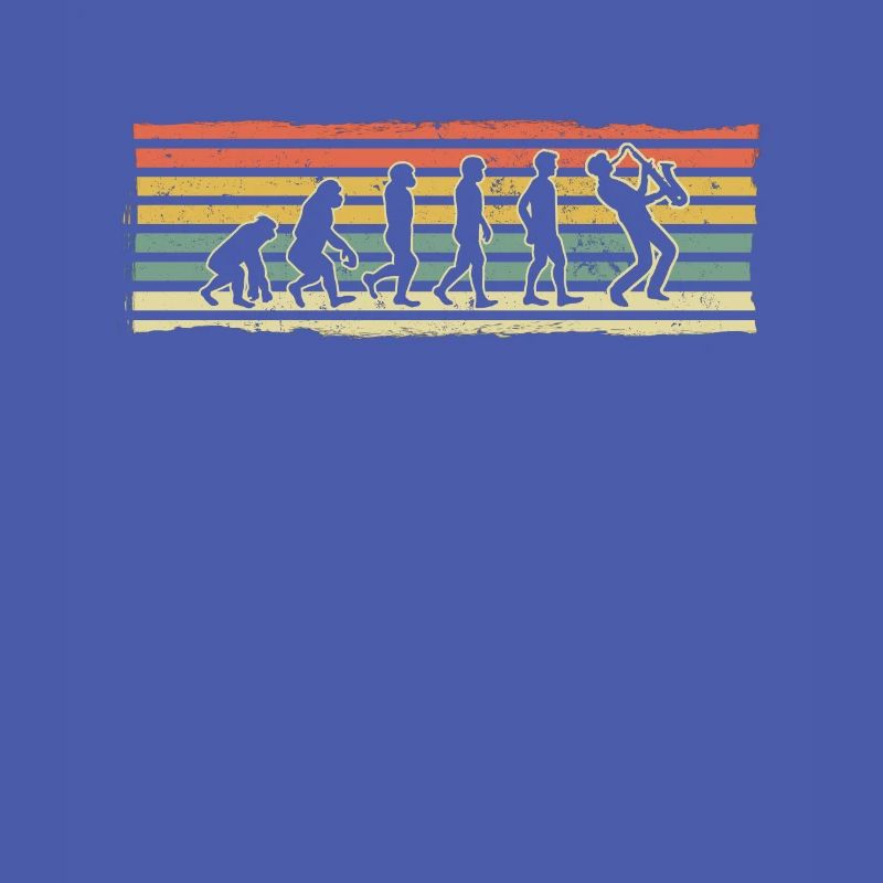 Saxophone Player Gift Fun Evolution of a