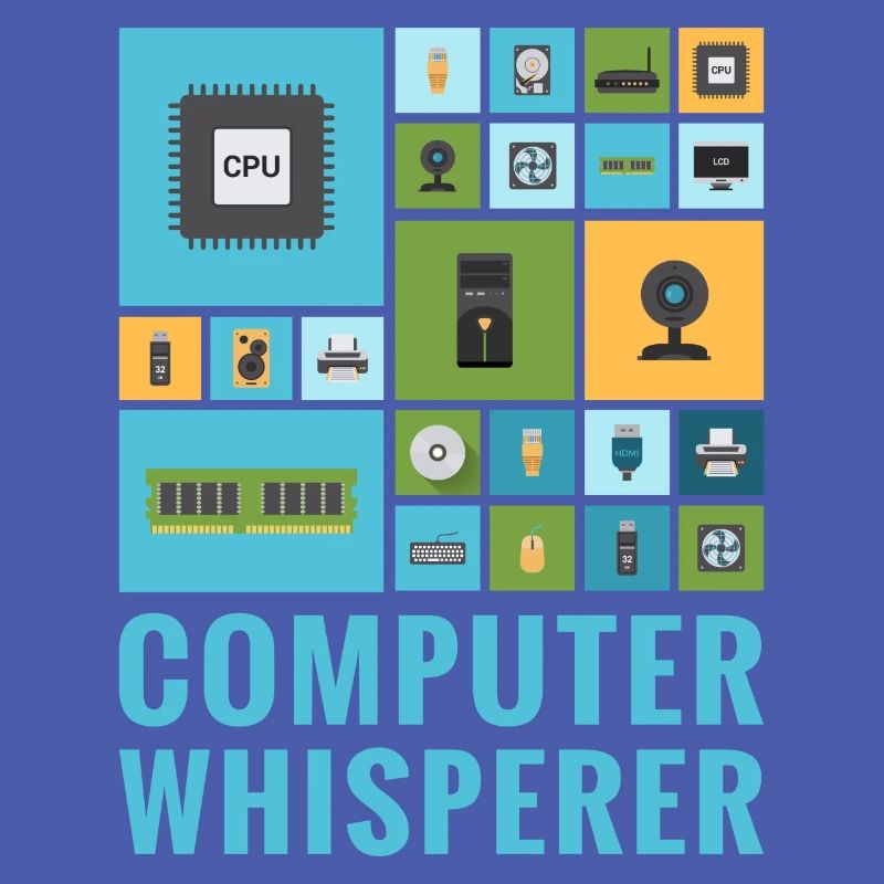 Computer Whisperer Funny IT Tech Support Help Desk