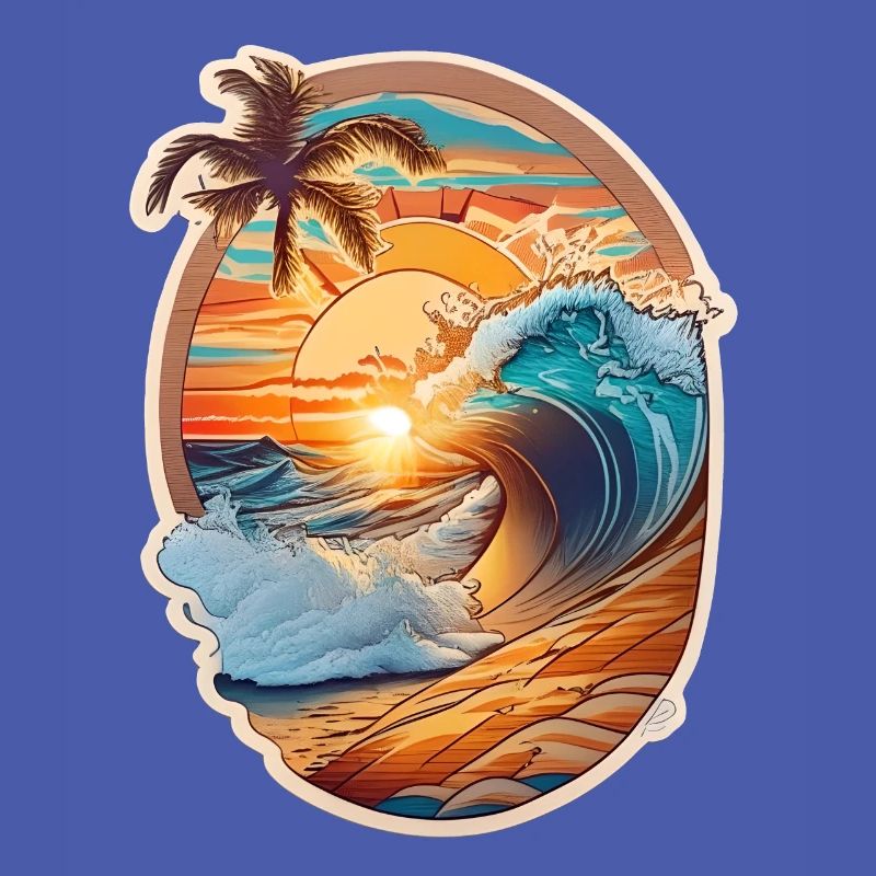 Beach and wave