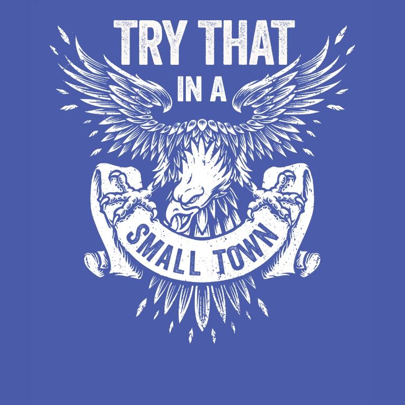 Try That In A Small Town American Flag Eagle