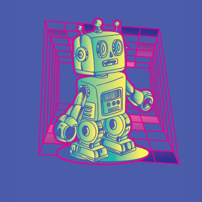 Robot Retro Vintage Robotics Technology