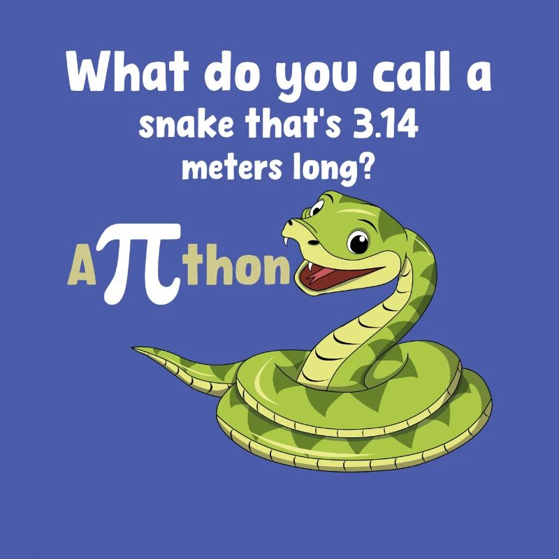 Pi-Tag Schlangenwitz Python Humor
