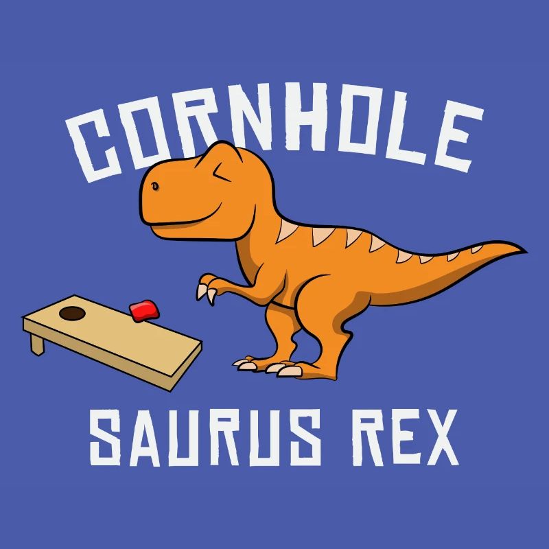 Cornhole Saurus Rex Dino Dinosaur Boy Playing