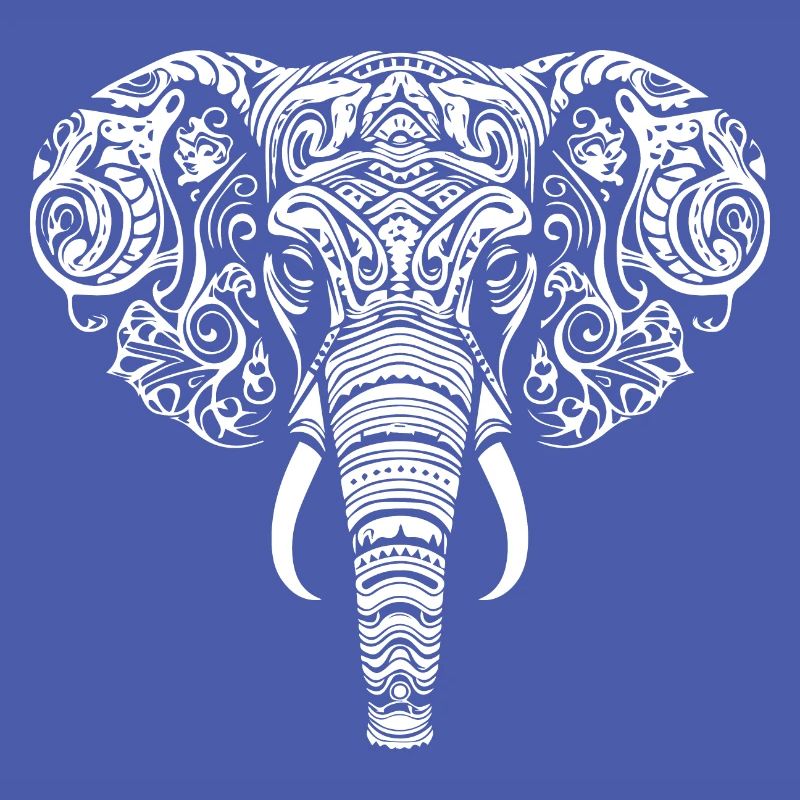 Elephant Mandala Tribal Pattern