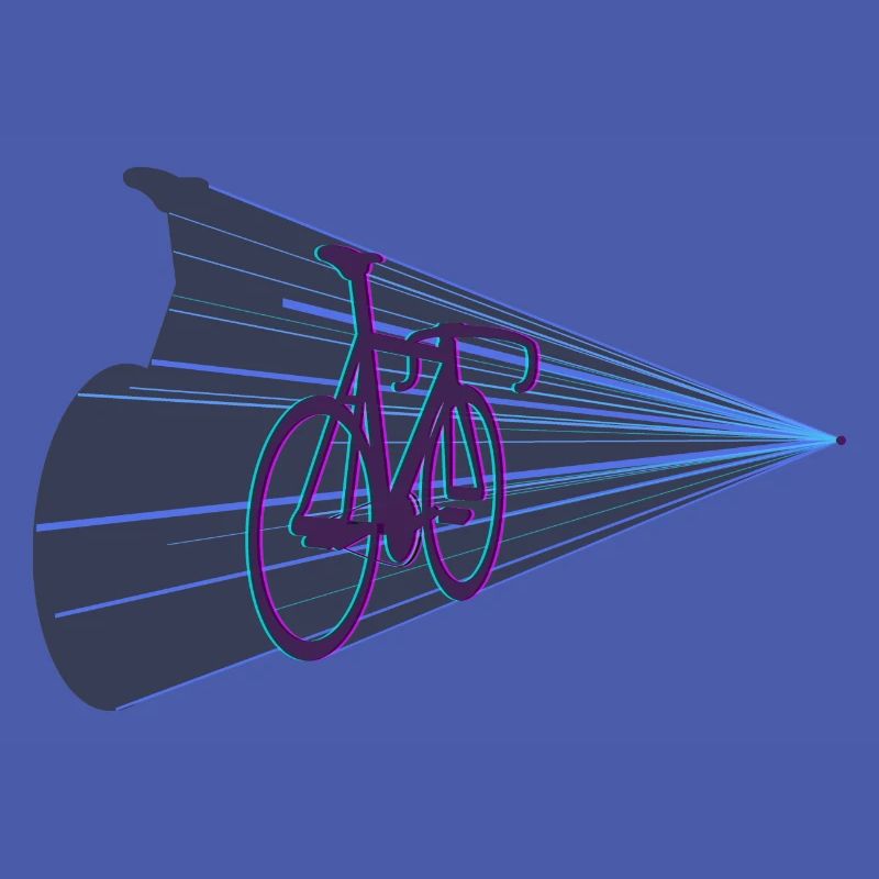 Futuristic Warping Bicycle Defying Physics