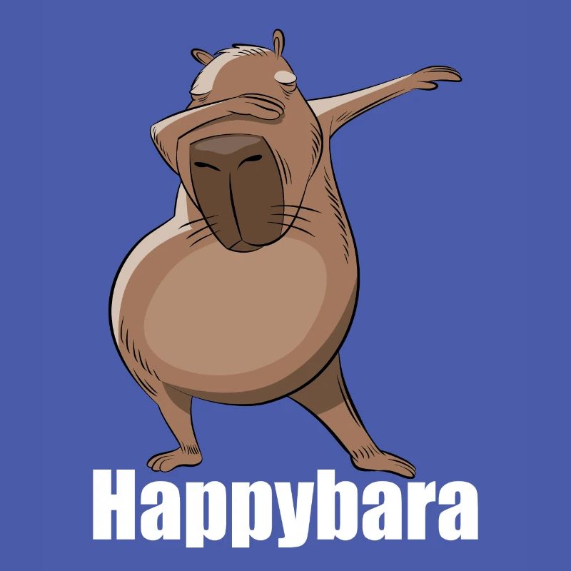 Capybara Dabbing Happybara Geschenk