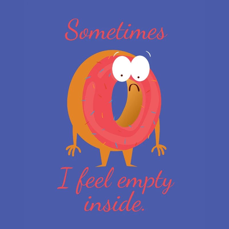 i sometimes feel empty empty gift donut