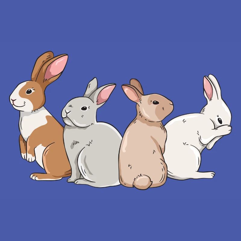 Conception de lapin mignon pour les propriétaires de lapins