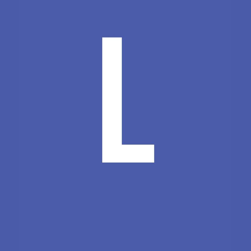 L Buchstabe Zahl Symbol Alphabet Initiale