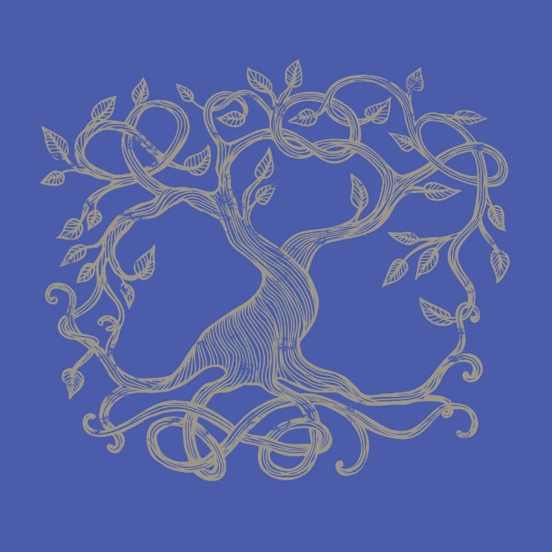Celtic tree, beige