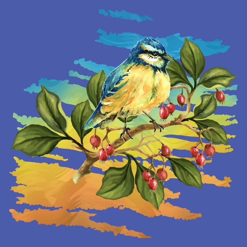 Oiseau coloré