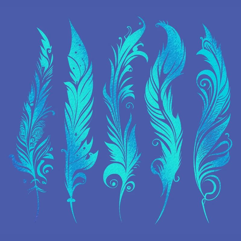 Feathers Boho Ethnic Style Pattern Tribal Indian