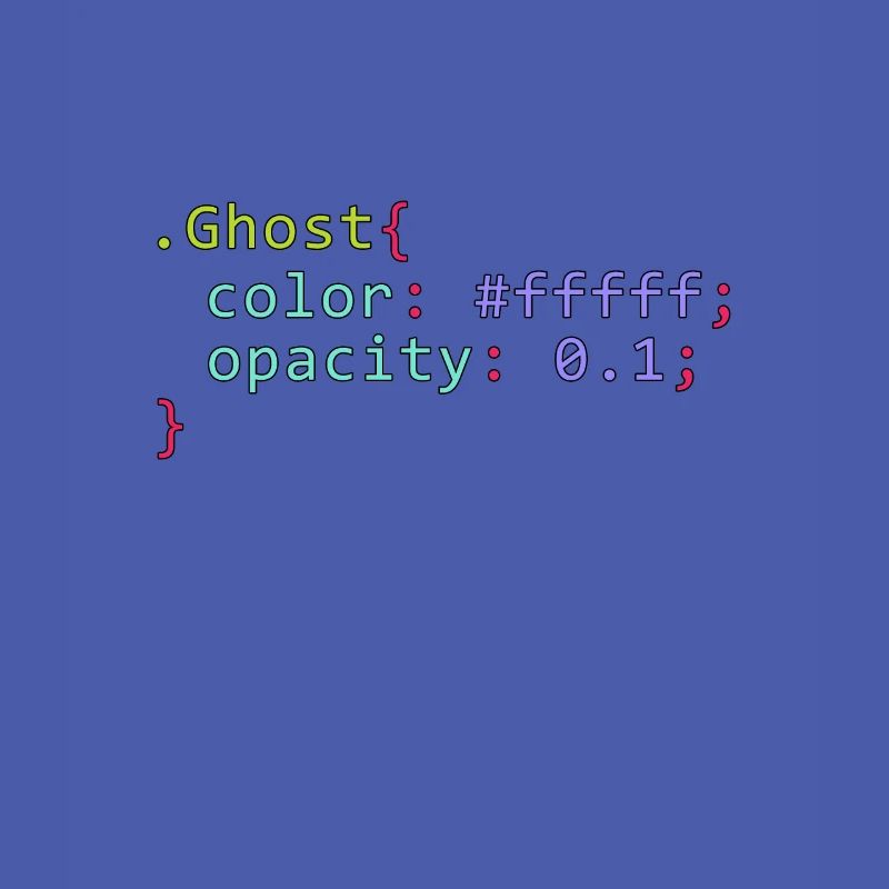 Geist im CSS Format Code für ein Gheis für