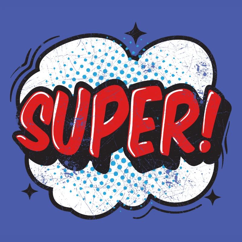 SUPER COMICSTYLE GRAFFITI COMIC 80s MOTIF GIFT