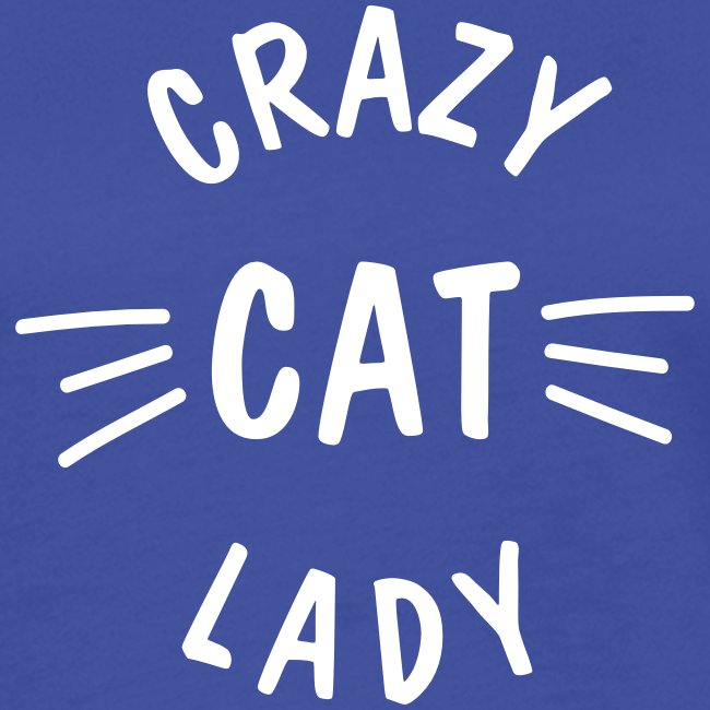 Crazy Cat Lady meow - Frauen Kontrast-T-Shirt