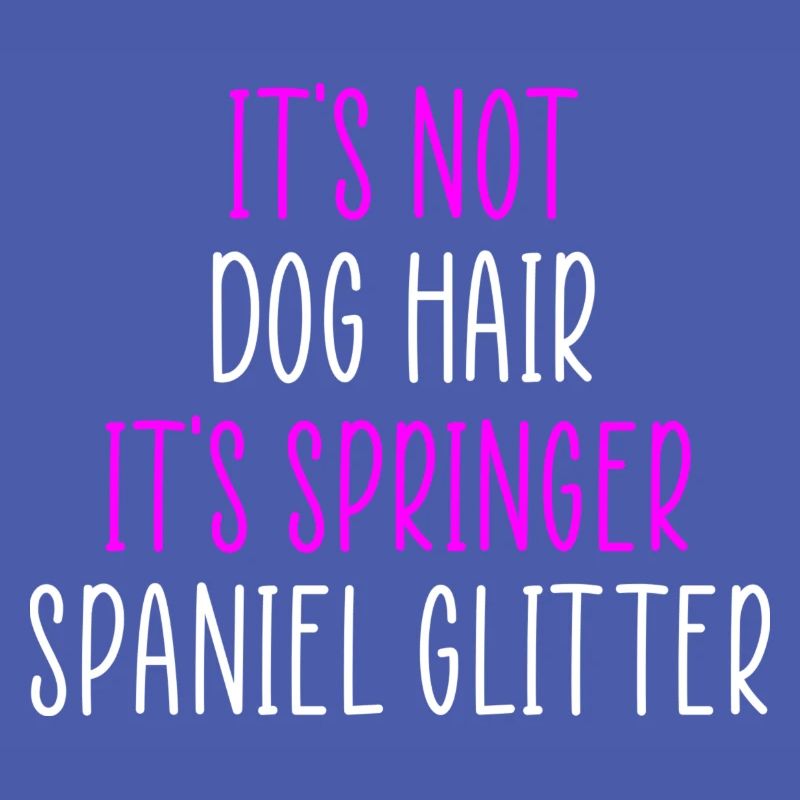 Springer spaniel glitter