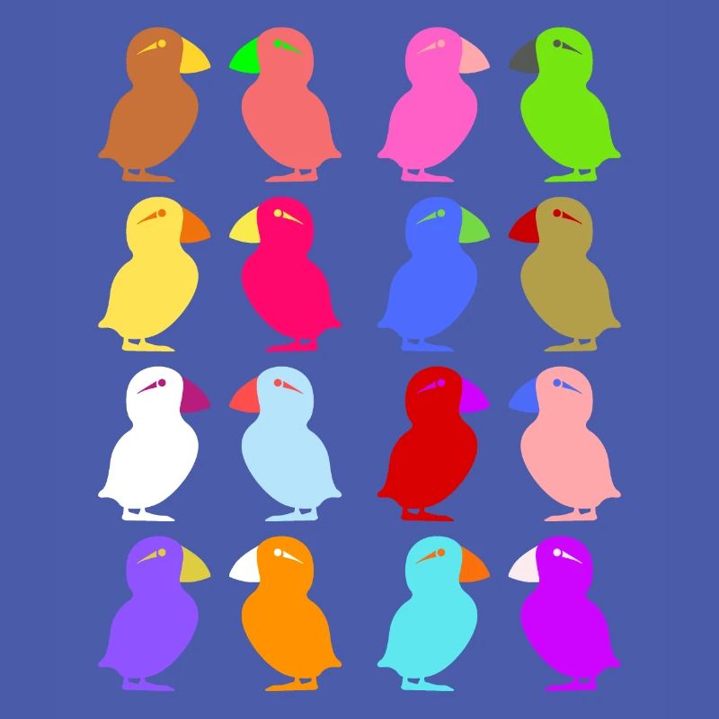 Puffin Perroquets graphiques mignons