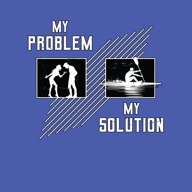Water Rowing My Problem My Solution Pictogram Dad