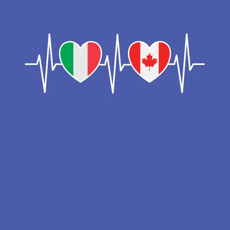 Drapeaux de l’Italie et du Canada Drapeau canadien
