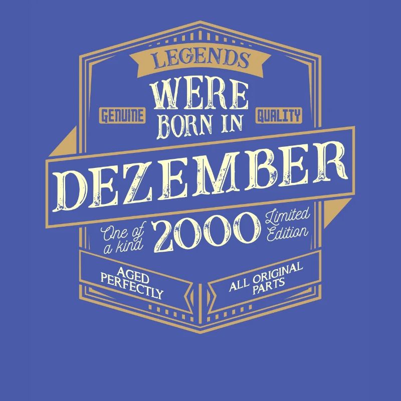Dezember 2000 Geburtstag Mann