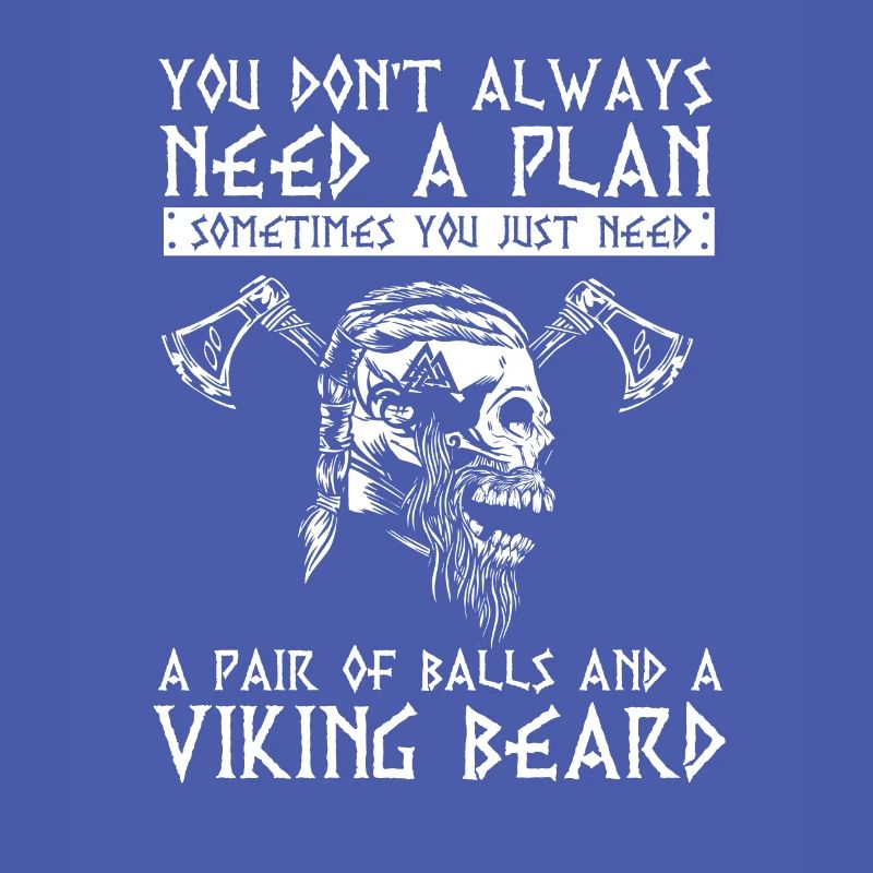 Wikinger Viking Spruch, Wikingerhelm, Valhalla