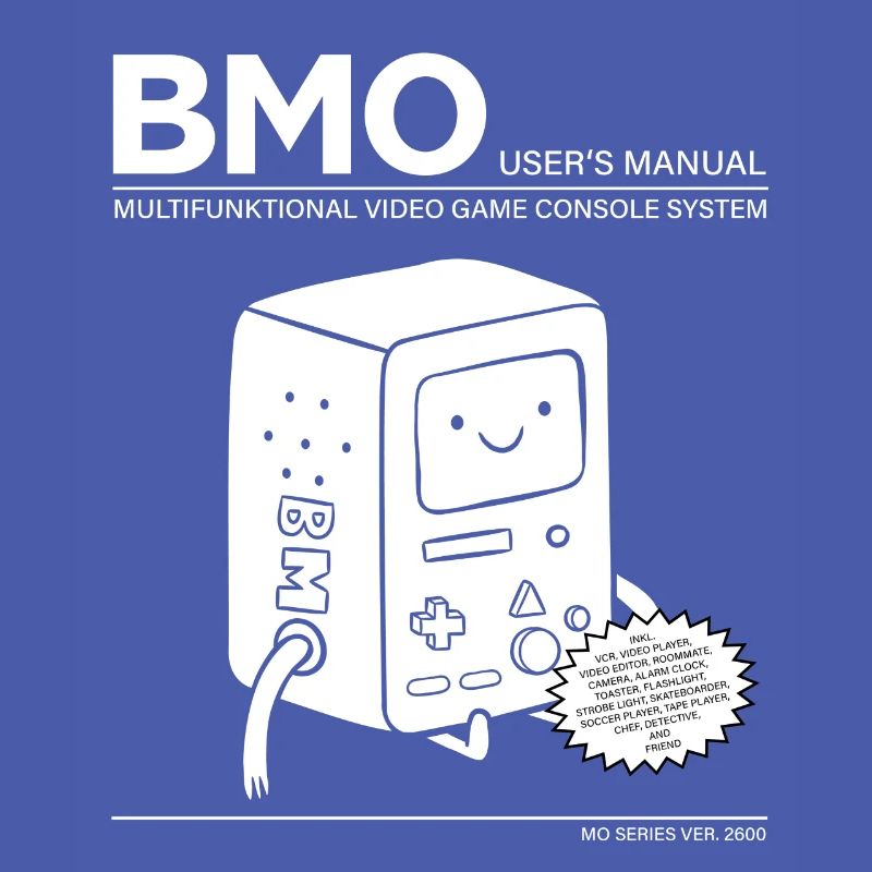 Adventure Time BMO Beemo Manuel D'Utilisation