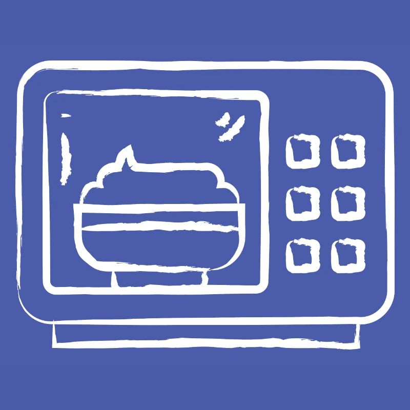 Micro-ondes dessiné à la main