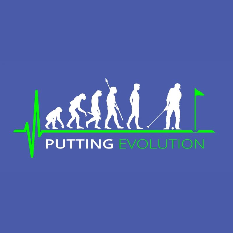 Golf Evolution Golfspieler Putten