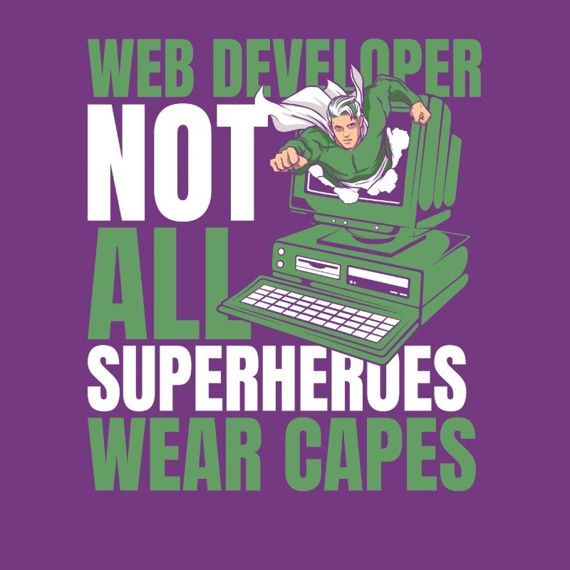 Web Entwickler Webdeveloper Superheld