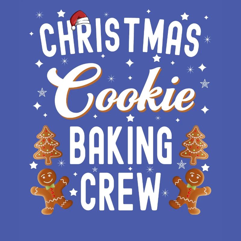 Équipe de cuisson de biscuits de Noël