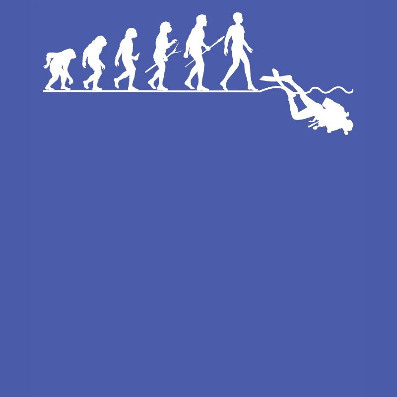 Diving Evolution Diver Funny Gift